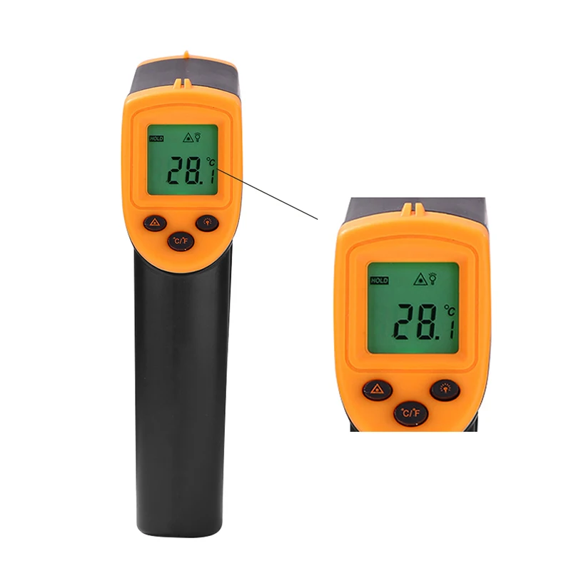 GM320 LCD Digital Non Contact Infrared Thermometered Temperature Meter Pyrometer processing circuits and liquid crystal display |