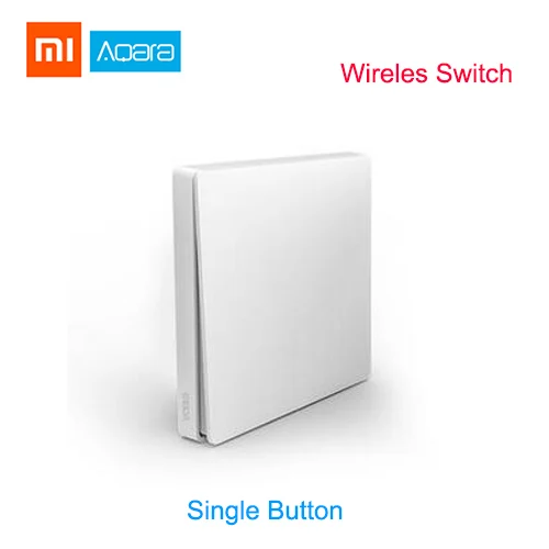 wireless single key Xiao mi Aqara настенный выключатель Умный ZigBee Zero Line Fire Wire светильник с дистанционным управлением беспроводной ключ настенный выключатель без нейтрального mi Home - Цвет: wireless single key