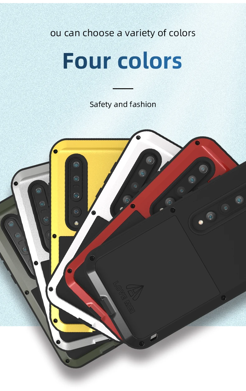 Оригинальный мощный чехол LOVE MEI для Xiaomi Mi 10 металлическая броня ударопрочные