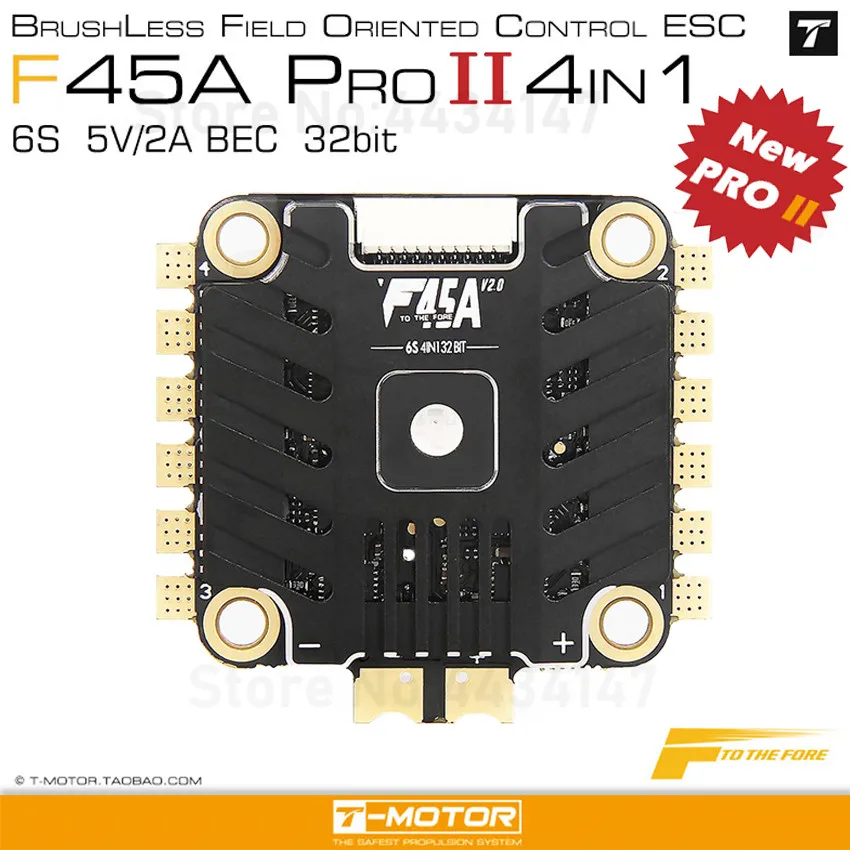 Электронный регулятор скорости Tmotor F55A PRO II F45A 6S 4 в 1 ESC blheli _ 32 DSHOT1200 бесщеточный 5V BEC