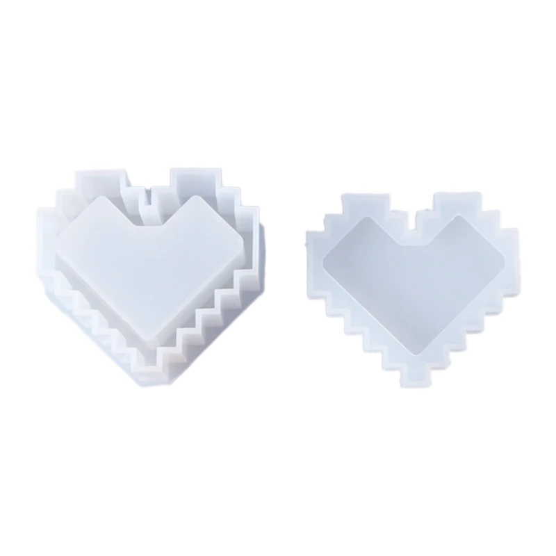

DIY Crystal Epoxy Resin Mold Love Heart Shape Storage Box Casting Silicone Mould 85LF