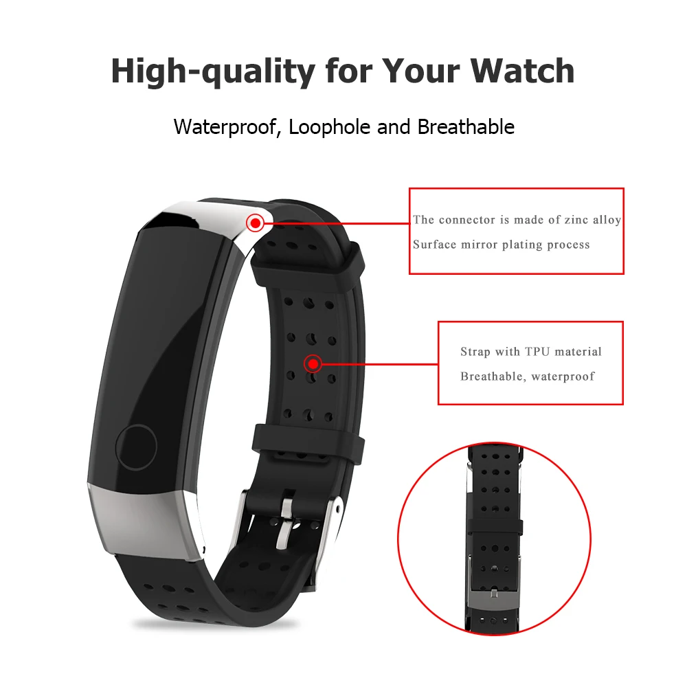 Силиконовый ремешок Mijobs из ТПУ для Huawei Honor Band 3 аксессуары умных часов замены