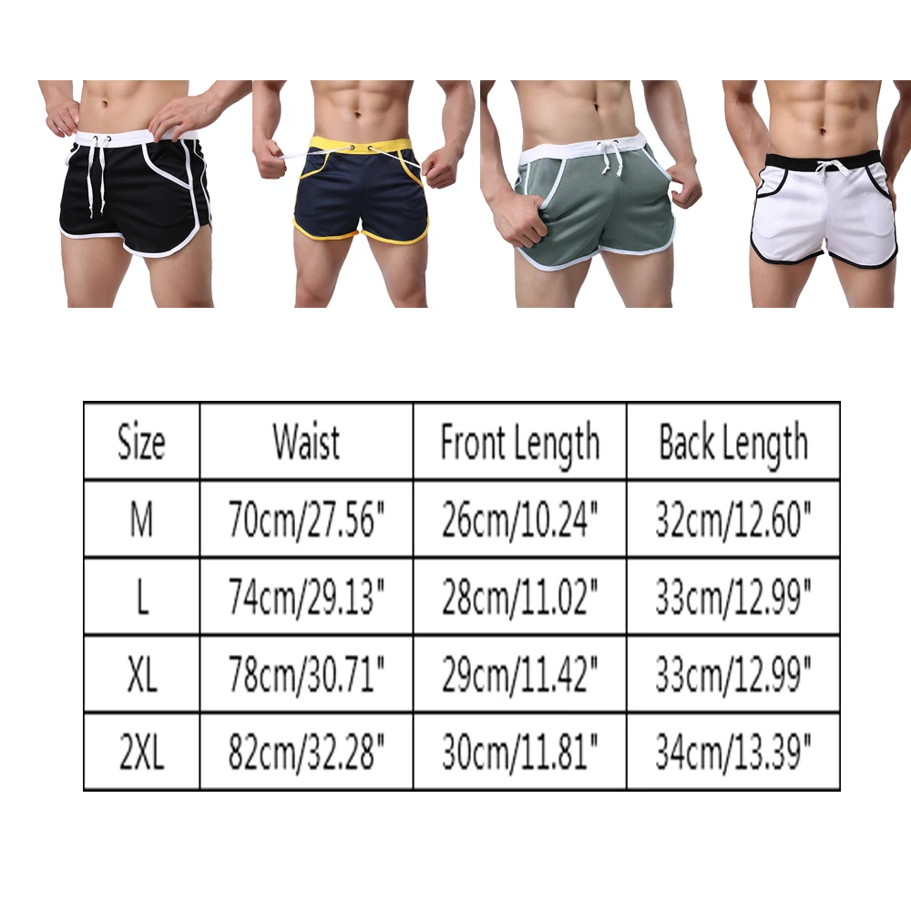 

2021 Fashion Male Shorts Quick Dry Summer Men's Beach Shorts Casual Swim Black Household Pocket Straps Inside Trunks Man Short
