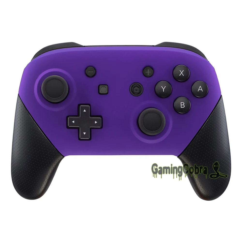 eXtremeRate Soft Touch Purple Faceplate and Backplate Replacement Shell Housing Case Cover for Nintendo Switch Pro Controller |