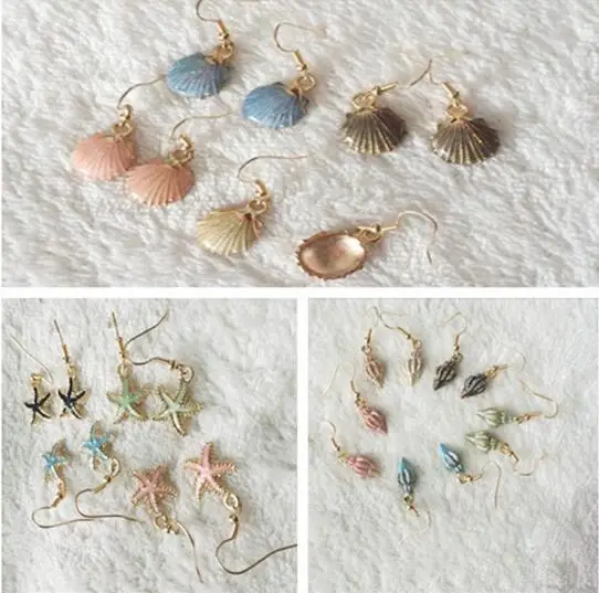 Трендовые простые пляжные сказочные винтажные треугольные серьги из сплава в