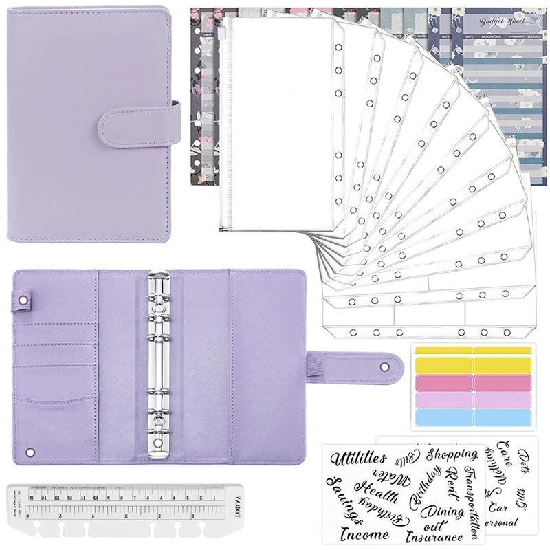 

Budget Binder Set-28 Pieces of Budget Binder,Money Saving Binder, Cash Envelope for Budget and Financial Management