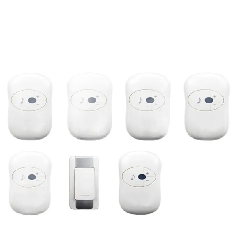 New Cordless Door Bell With 6 Receivers Waterproof 280 Meters Long-range Working Wireless Doorbell Home Chime Ring