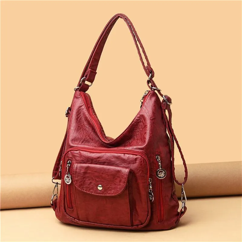 

Vintage Women Bag Fashion Brand Women's Bag Leather Messenger Bag Designer Shoulder Bag Women's Handbag Large Women's Purse