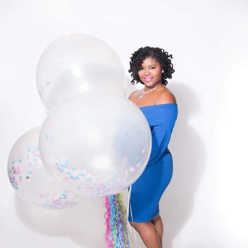 1 шт. 36 дюймов Большой латексный воздушный шар необычный цвет гелий надувной