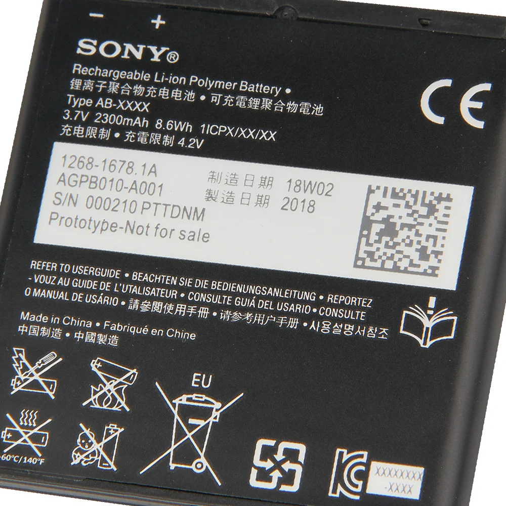 Оригинальная запасная батарея Sony BA950 Для SONY Xperia M36h C5502 C5503 AB 0300 ZR SO 04E натуральная