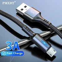 3a micro usb android fast charging cable data transmission wire for samsung xiaomi huawei redmi mobile phone quick charging line