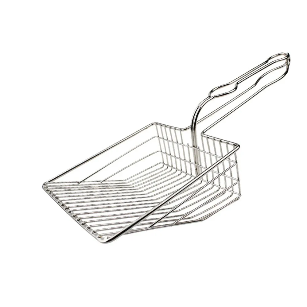 Кошачья лопатка для домашних животных металлическая лопата кошачий песок туалет