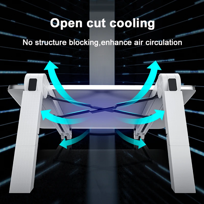 portable laptop stand foldable base notebook holder accessories for macbook pro hp adjustable tablet support cooling stand riser free global shipping