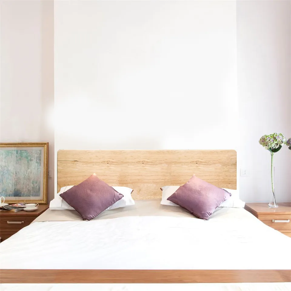 Стикер с изображением деревянного изголовья кровати самоклеящаяся водостойкая