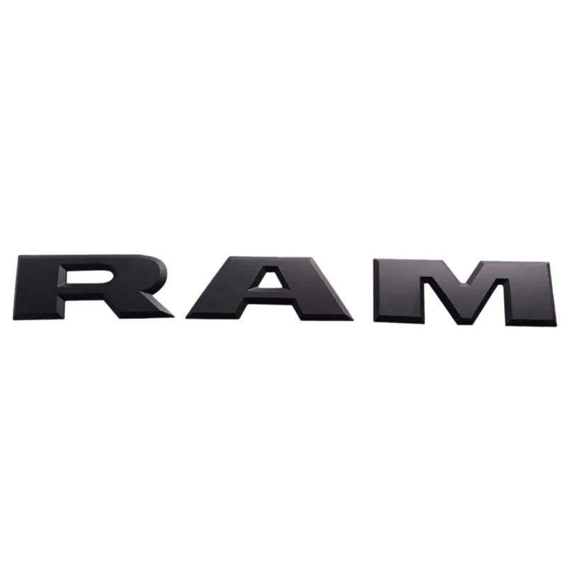 One Set Car Tailgate 3D RAM Letter Logo Emblem Rear Trunk Badge Sticker for Dodge Ram 1500 2015 2016 2017 2018 | Автомобили и