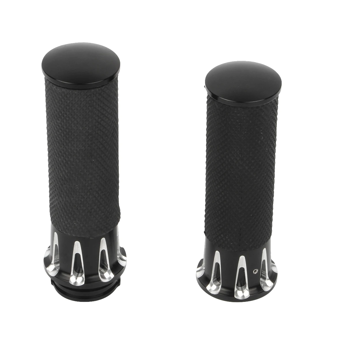 

Black Motorcycle 1" Handle Bar Hand Grip Fit for Harley-Davidson Cruiser Chopper