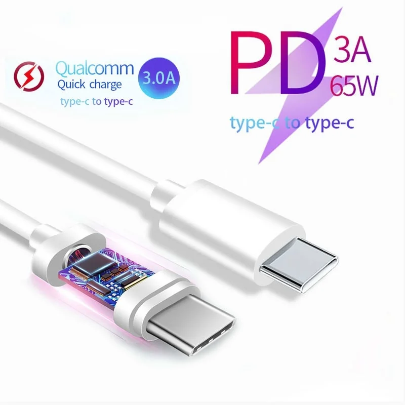 Кабель с Type C к TypeC для Samsung Galaxy Note 10 9 8 S10 S9 S8 Plus A70 A50 быстрая зарядка|Кабели