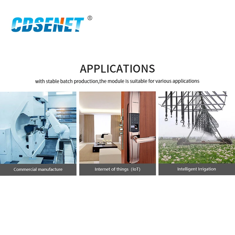 

CC2652RB 2.4Ghz Wireless SoC Module Transceiver 5dBm Bluetooth 5 Low Energy for Wearable Electronics Smart Home E72-2G4M05S1F