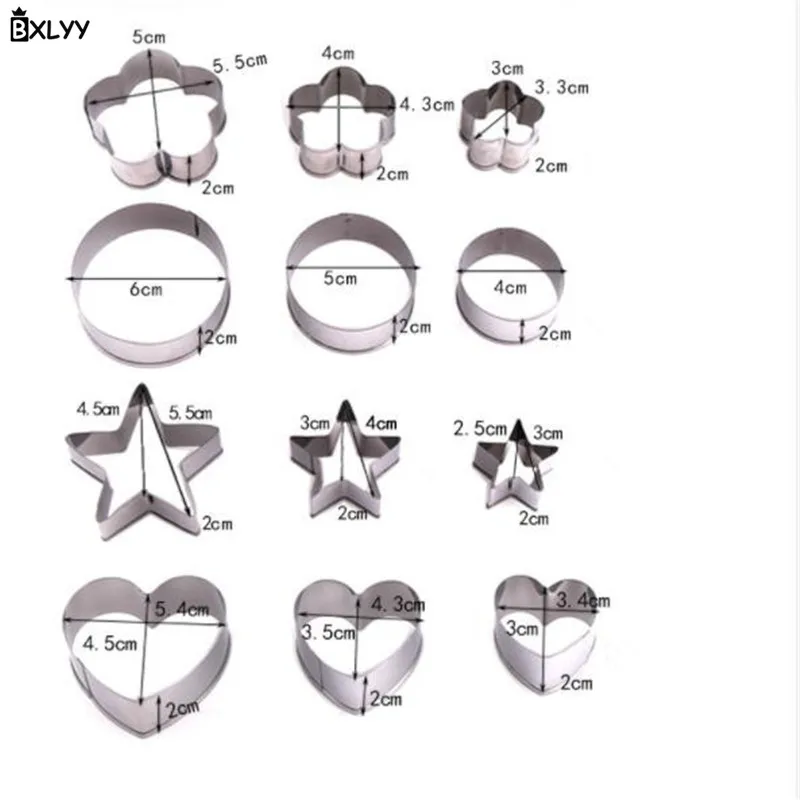 Форма BXLYY для печенья из нержавеющей стали омлета сделай сам форма фруктов