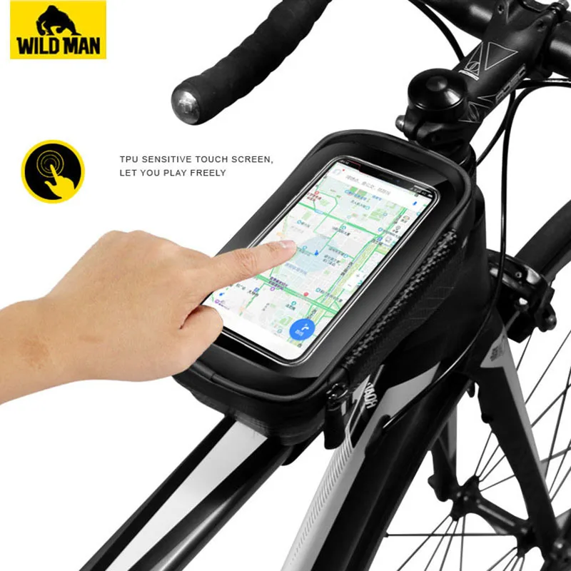 Велосипедные Сумки WILD MAN водонепроницаемая сумка на руль велосипеда рама для