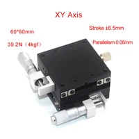 xy axis 6060mm trimming station manual displacement platform linear stage sliding table plgy60 lrc rail
