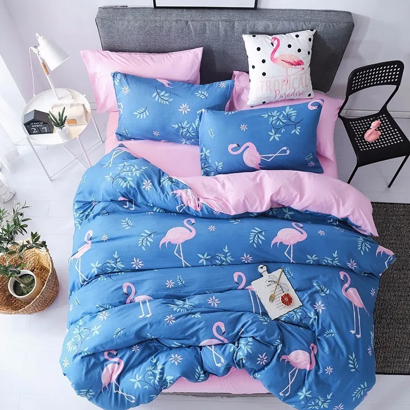 Fashion Stripe Duvet Cover 3/4 Pcs Bedding Set Adult Kids Soft Washed Cotton Bed Linen Single Full Queen King Big Size Bedspread | Дом и сад