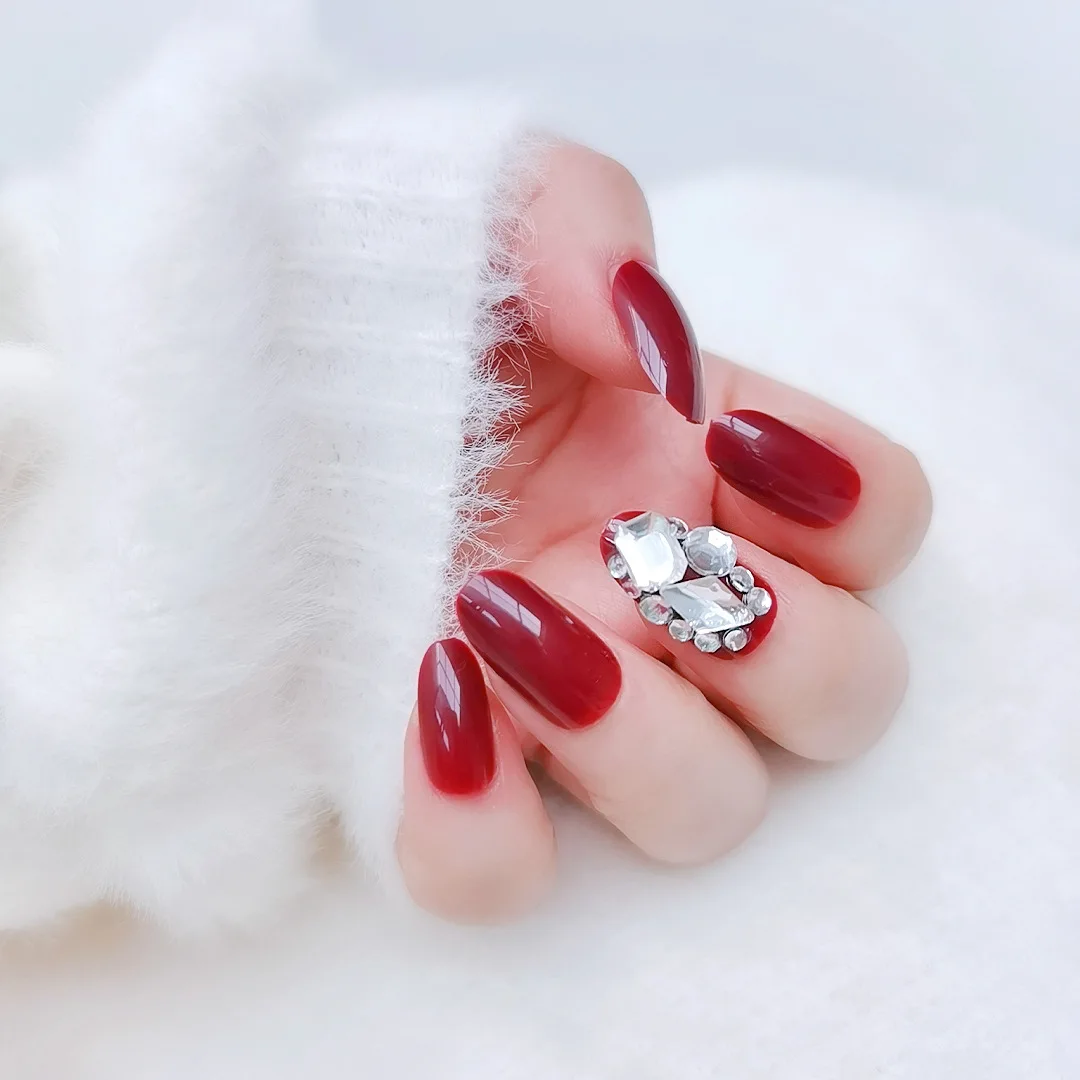 24 шт. короткий пресс для ногтей с цветочным узором|Накладные ногти| |