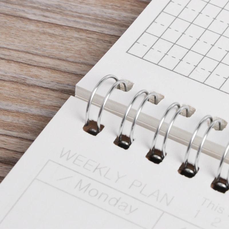 

Planner Book Monthly Weekly Daily Agenda Schedule Blank Diary DIY Study Notebook