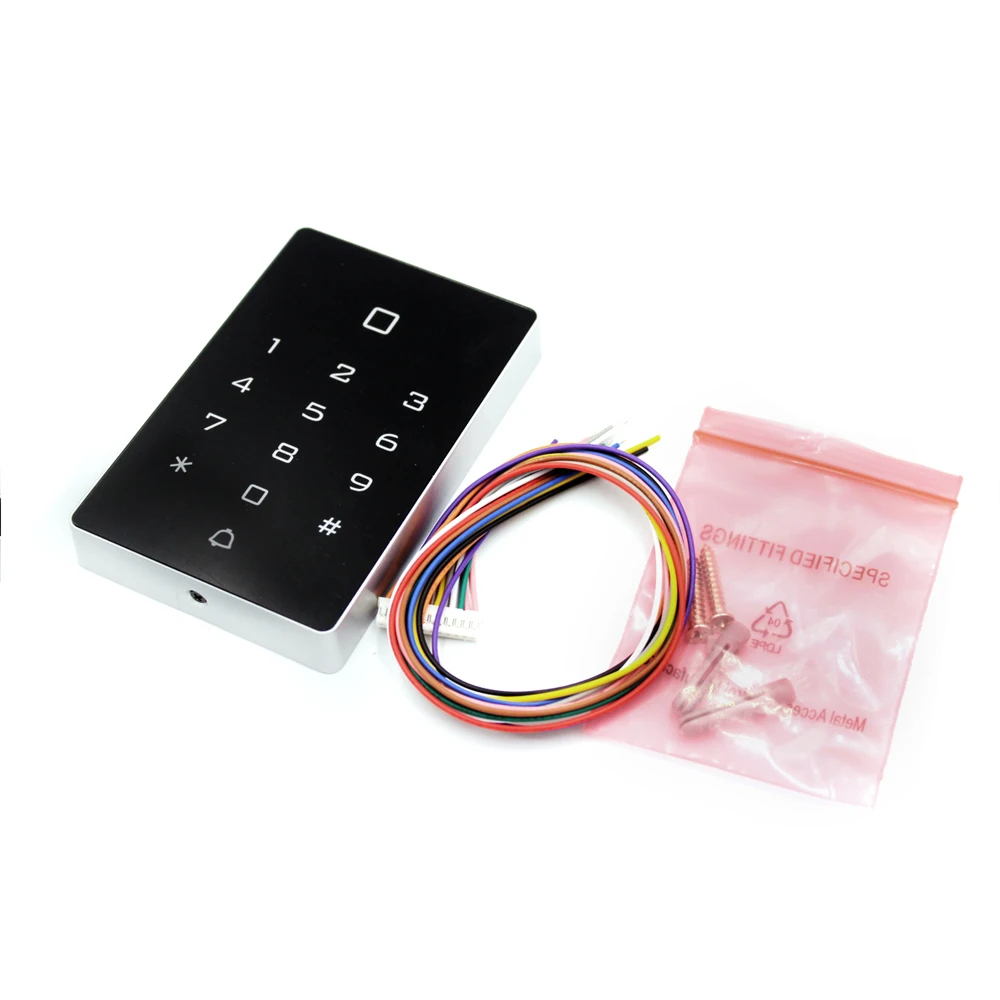 Waterproof WiFi Tuya App Backlight Touch 125khz RFID Card Access Control Keypad WG26 Output Alarm Management Card Support images - 6