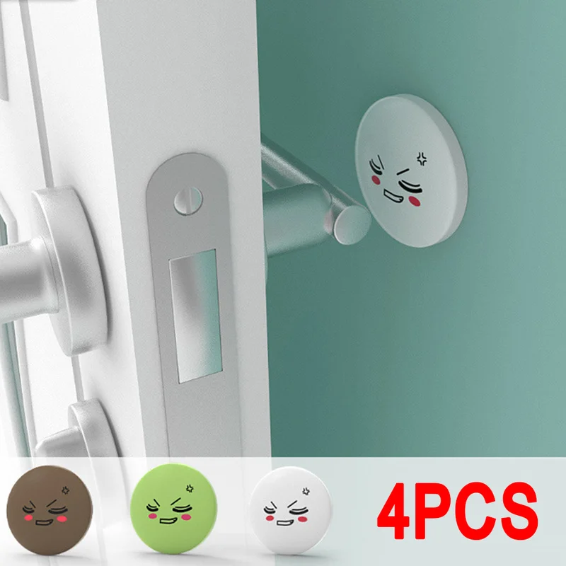 4 шт. Утолщение Силиконовый дверной стоппер силиконовые крыло дверную ручку