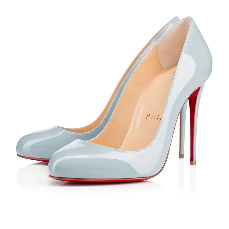 

5 Color Luxury Pumps Women Sexy Platform Clear High Heels 8 10 12cm Pink Red Bottom Ladies Mules Wedding Party Dress Shoes 35-44