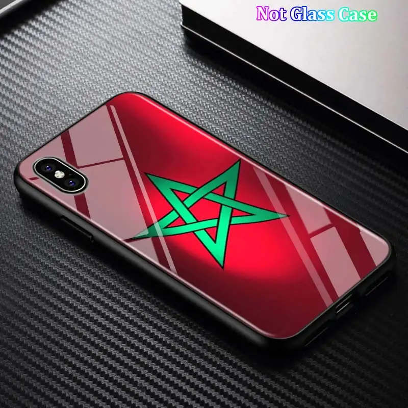 Черный чехол MA Maroc с флагом Марокко для iPhone 11 11Pro X XR XS Max для iPhone 8 7 6 6S Plus 5S 5 SE глянцевый чехол для телефона - Цвет: Style 12