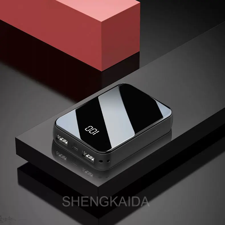 Mi ni power Bank 20000 мАч для iPhone X Xiaomi mi power bank Pover Bank зарядное устройство с двумя портами Usb внешний аккумулятор Poverbank портативный