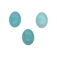 5pcs natural stone genuine amazonite cabochons oval shape 10x14mm jewelry making findings for earings ring pendant craft diy