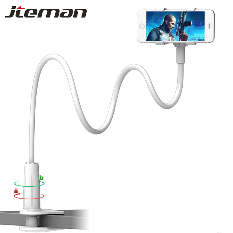 

Universal Phone Holder Bed Clip Lazy Flexible Gooseneck Clamp Long Arms Mount Stand For iPhone Samsung Desk Mobile Phone Holder