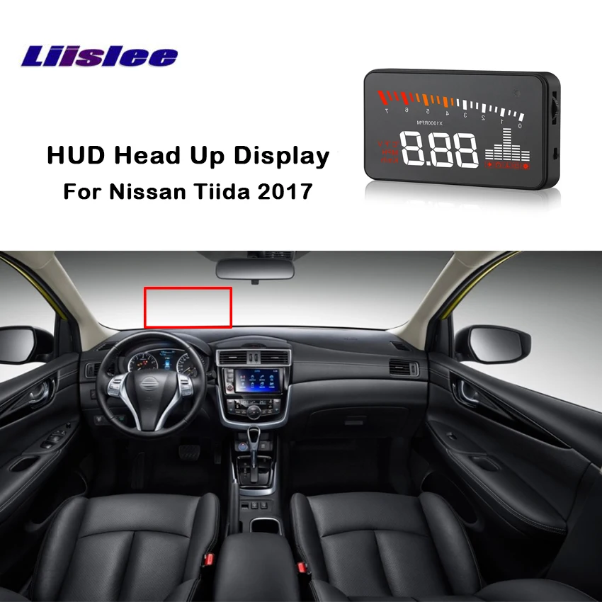 Liislee для Nissan Tiida 2017 Автомобильный дисплей проектор интеллектуальный HUD навигация