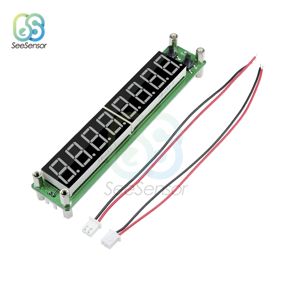 8 Bit Tube LED Digital RF Signal Frequency Counter Cymometer Meter 0.1MHz to 60MHz 20MHz 2400MHZ 2.4GHz Blue/Red/Green | Инструменты