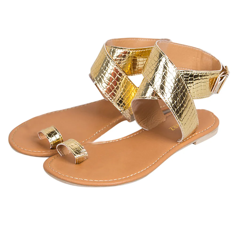 Женские вьетнамки гладиаторы Пляжные сандалии Женская летняя обувь на плоской