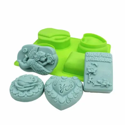 4 решетки свечи Мыло Форма делая дерево в форме толстого закругленного