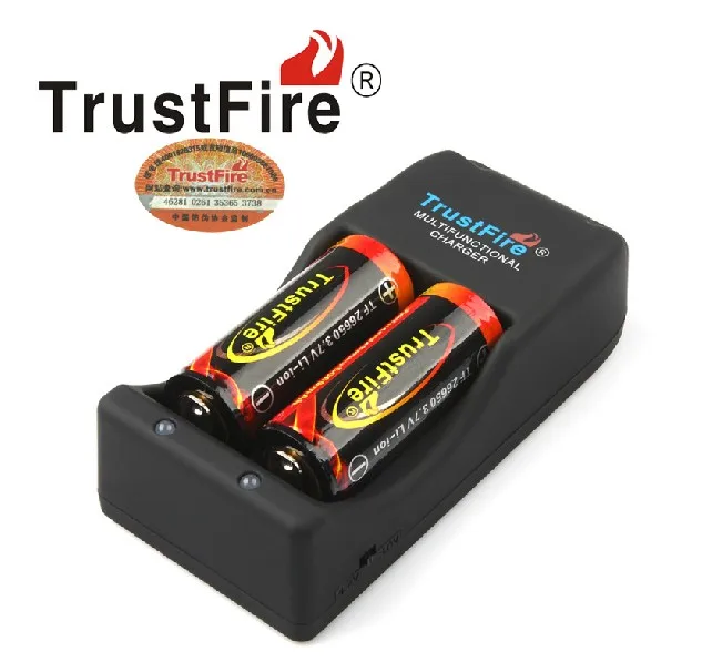 TrustFire TR 006 литиевое многофункциональное зарядное устройство + 2 шт 26650 5000 мАч 3 7 в