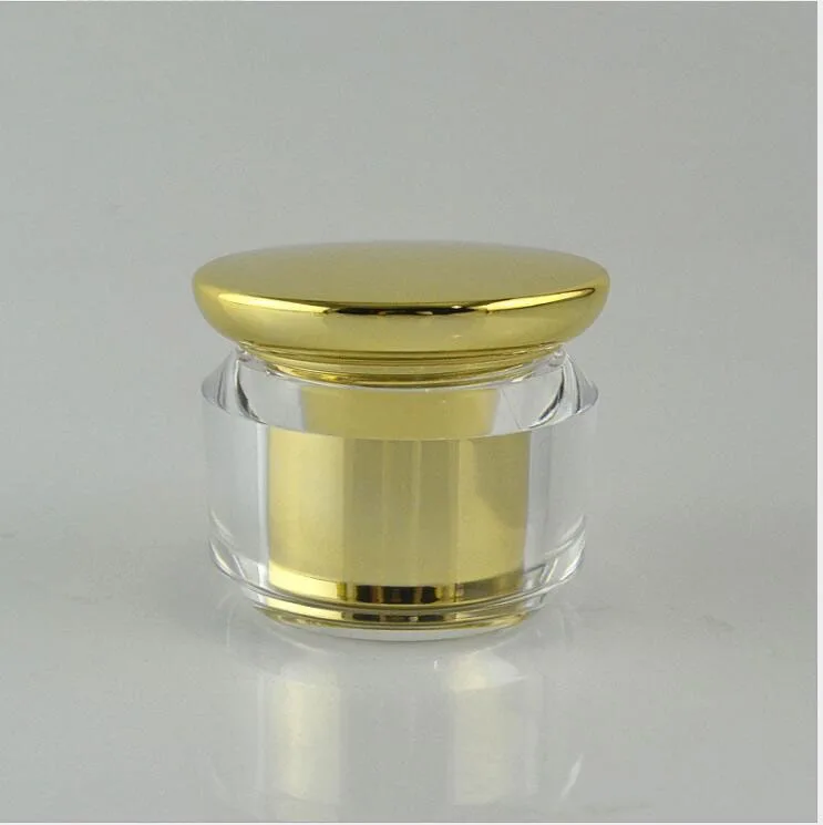 40 г блестящая золотая акриловая банка для крема век/дневной крем/ночной