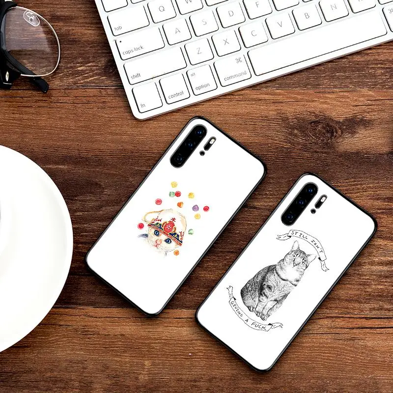 Cat для huawei Y6 Y7 Y9 Prime 2019 Коврики 10 20 Pro Nova2 3 4 Lite Nova 2i 3i 5i защитный корпус мобильных