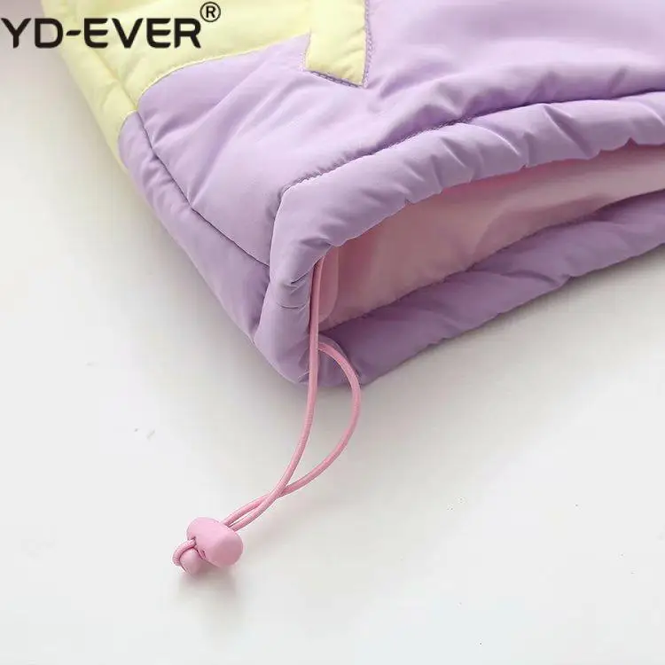 Женская зимняя куртка бомбер с капюшоном в стиле Харадзюку|Женские куртки| |