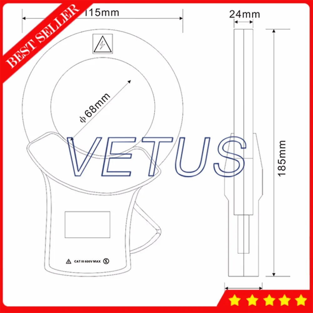 ETCR068 Датчик тока утечки переменного измеритель утечки|clamp sensor|sensor clampsensor sensor |