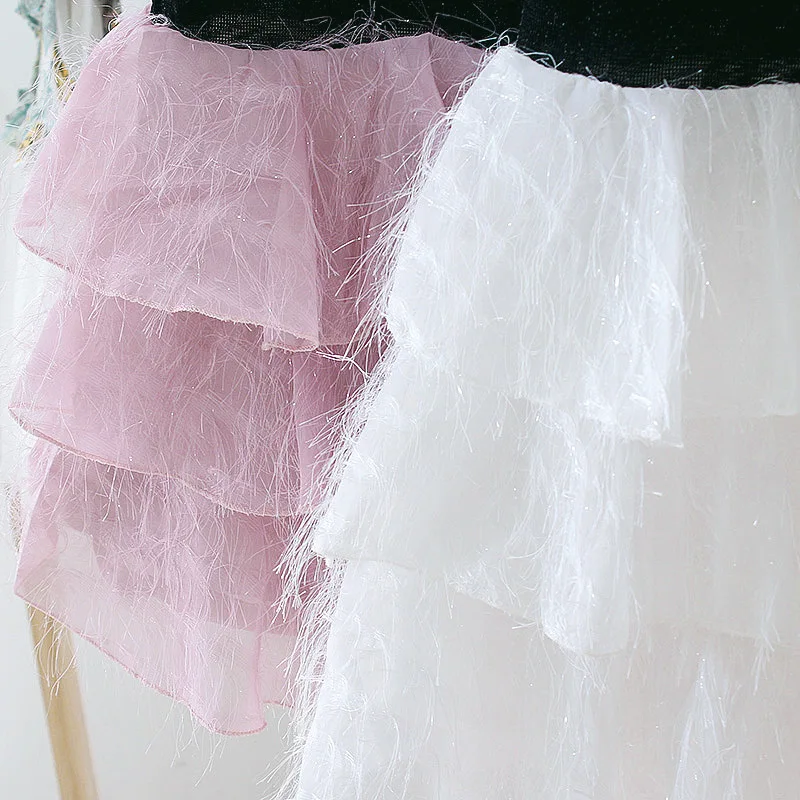 Thunderers Summer Girl Princess Party Dress Sleeveless Hollow Children Layered Wedding Fashion Clothes | Детская одежда и обувь