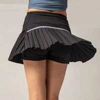 womens tennis skirt anti empty outdoor skirt pants quick drying breathable personality pleated sports shorts running badminton