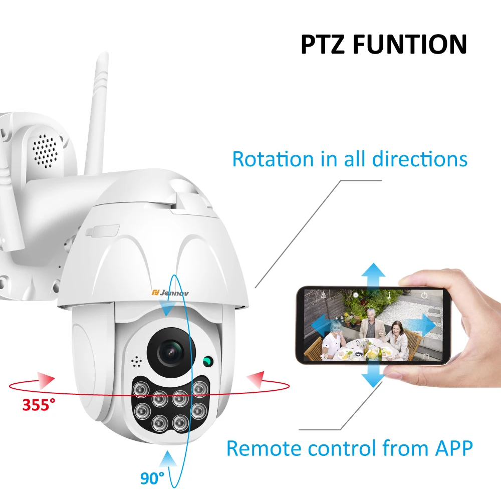 Neng 1080P PTZ IP камера наружная Водонепроницаемая скоростная купольная беспроводная