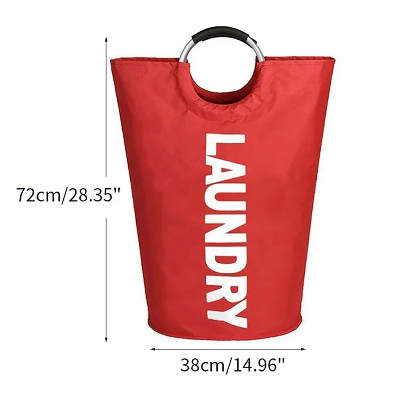 

Foldable Dirty Pocket Oxford Laundry Basket Dustproof Travel Storage Basket Family Waterproof Pocket Simple Clothes Storage Bag