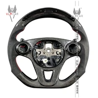 private custom carbon fiber steering wheel for benz smart 453 led