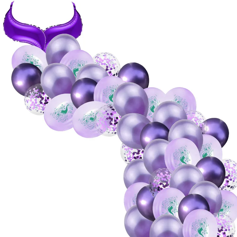 Набор воздушных шаров русалка 56 шт./лот | Дом и сад